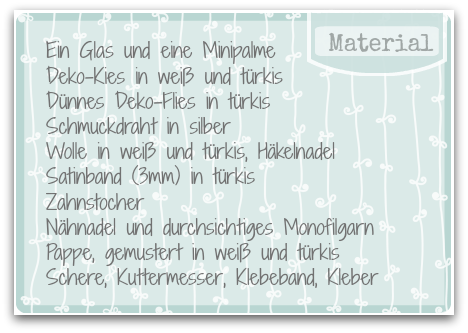 Wundervolles Glasupcycling in 4 Schritten - Die Materialliste