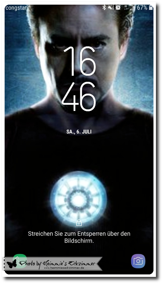 Picture my Day-Day Ausgabe 31: Tony Stark Bildschirmhintergrund vom Handy.